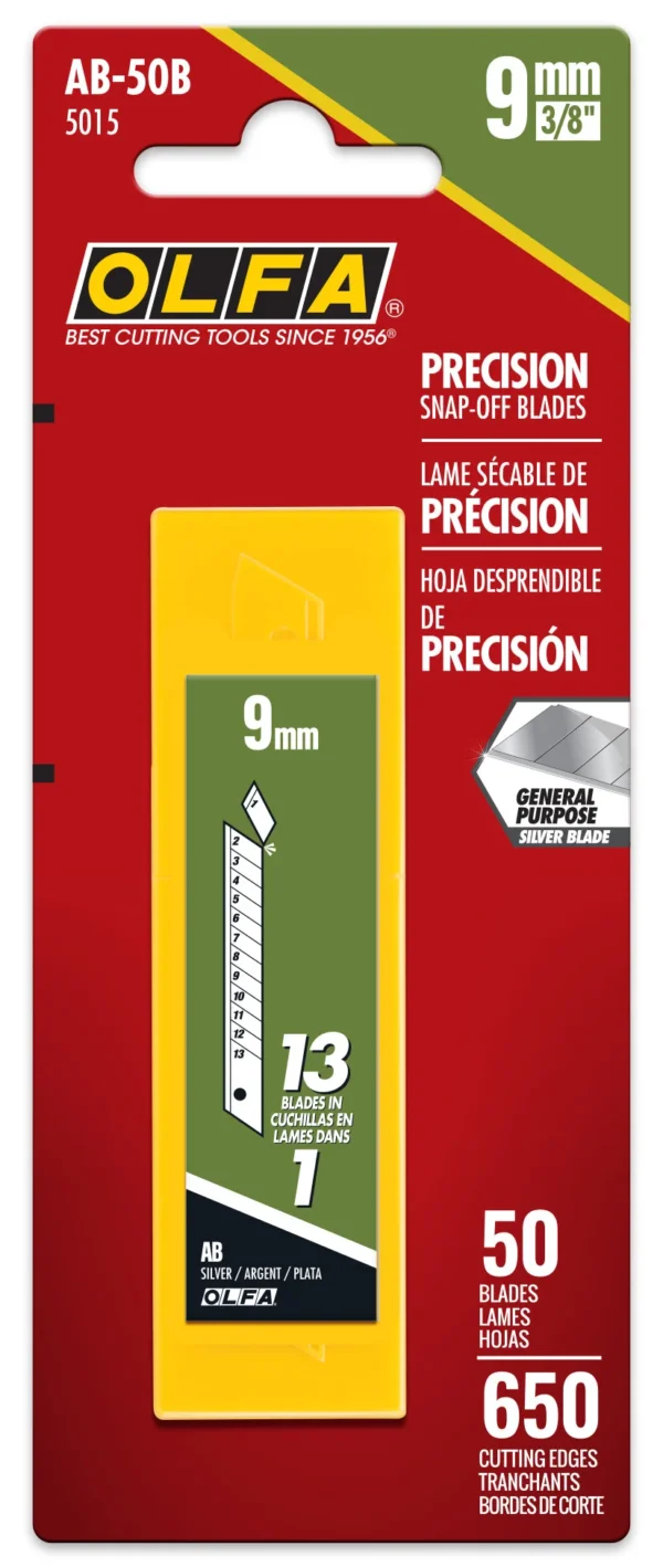 OLFA AB-50 Profesionalna oštrica 9 mm 50 kom - slika 4