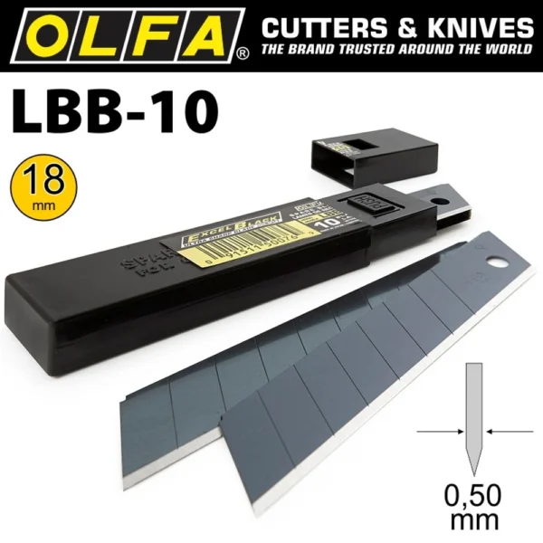 OLFA LBB-10 profesionalna crna ostrica 18 mm - ostrica